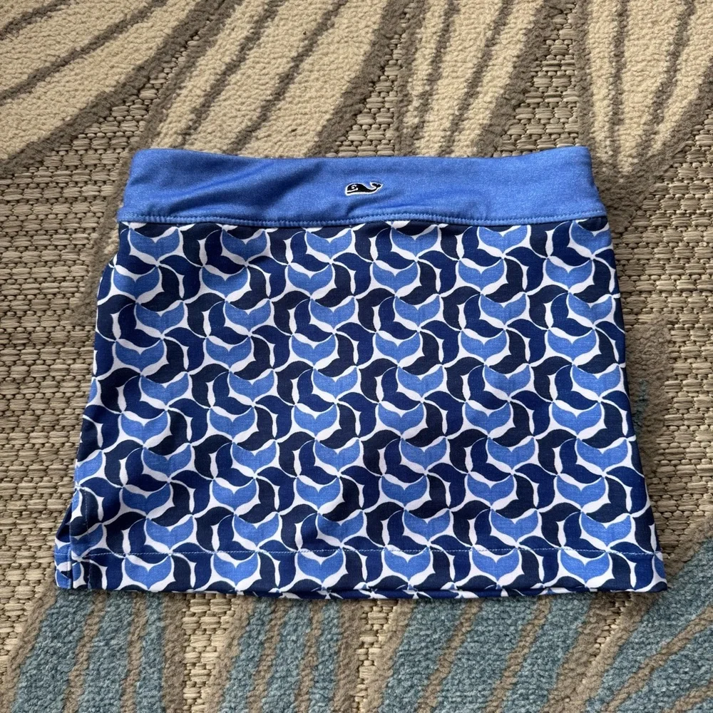 Vineyard Vines Toddler Girl Performance Whale Tail Skort Skirt Navy Blue Size 3T